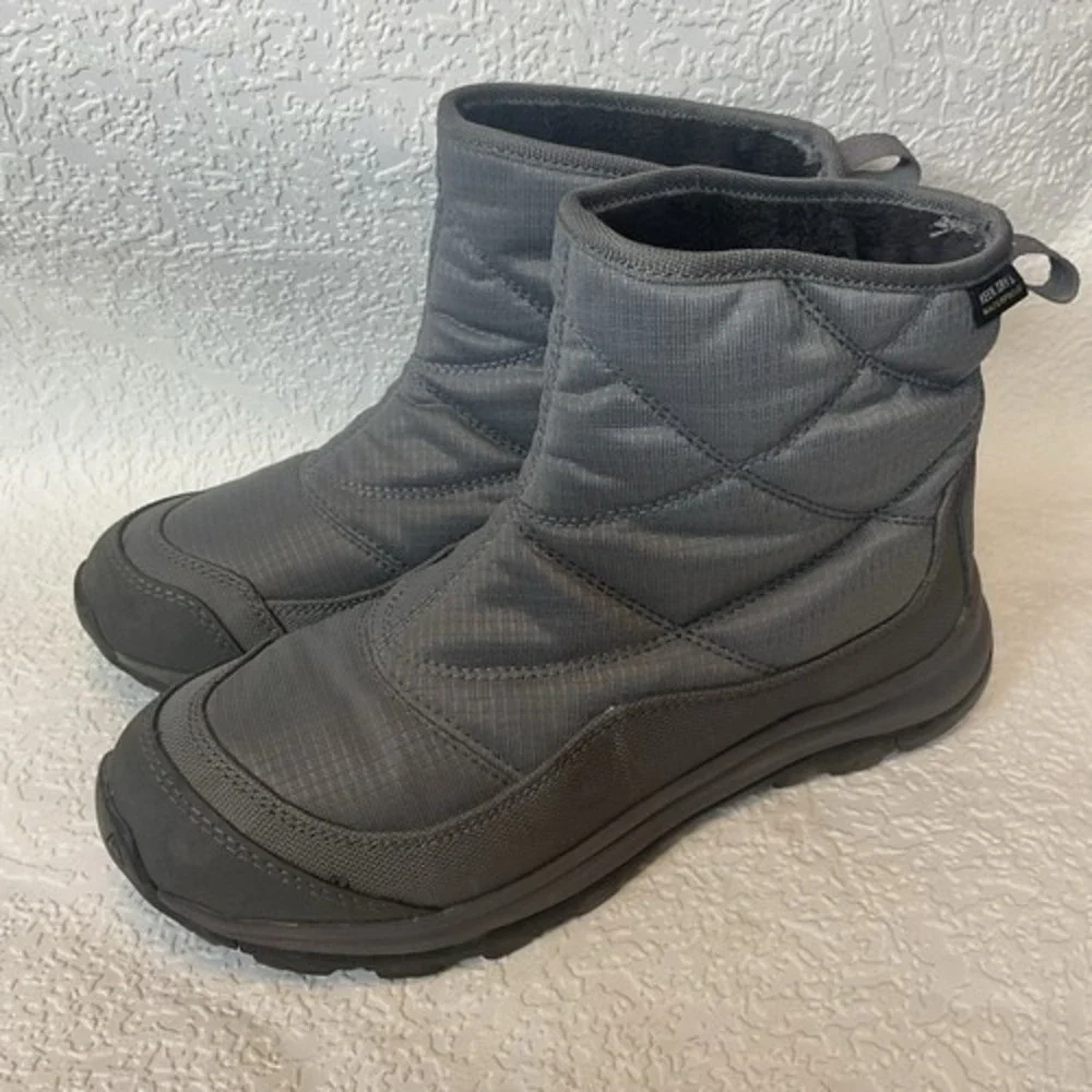Keen Dry TerradoraII Gray/Silver Pull On Waterproof Winter Boots Women 7 Vietnam